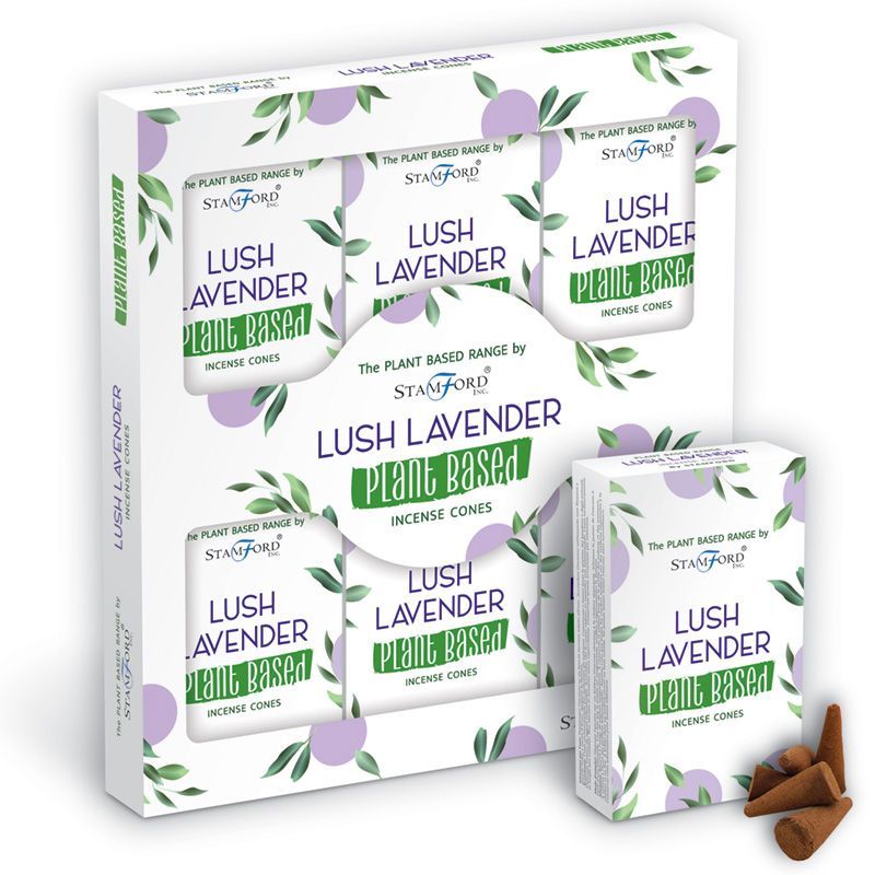 Conos de Incienso a Base de Plantas - Lavanda exuberante - Conos de incienso Stamford Premium a base de plantas | El Bazar de