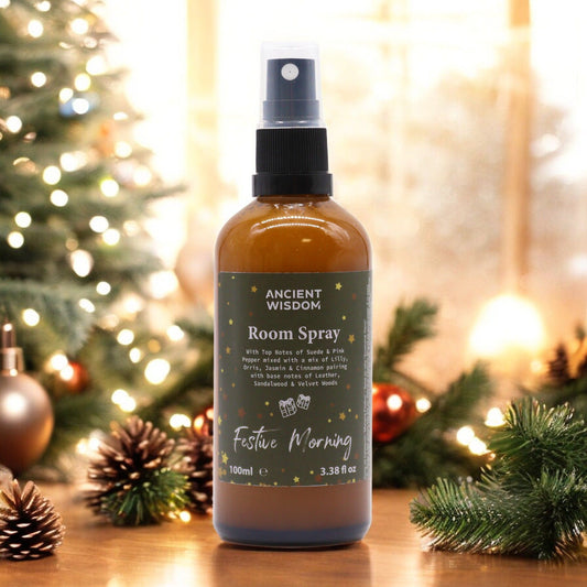 Spray de Fragancia para el hogar y almohadas 100 ml - Mañana Festiva - Sprays de Fragancias Navideñas para el Hogar