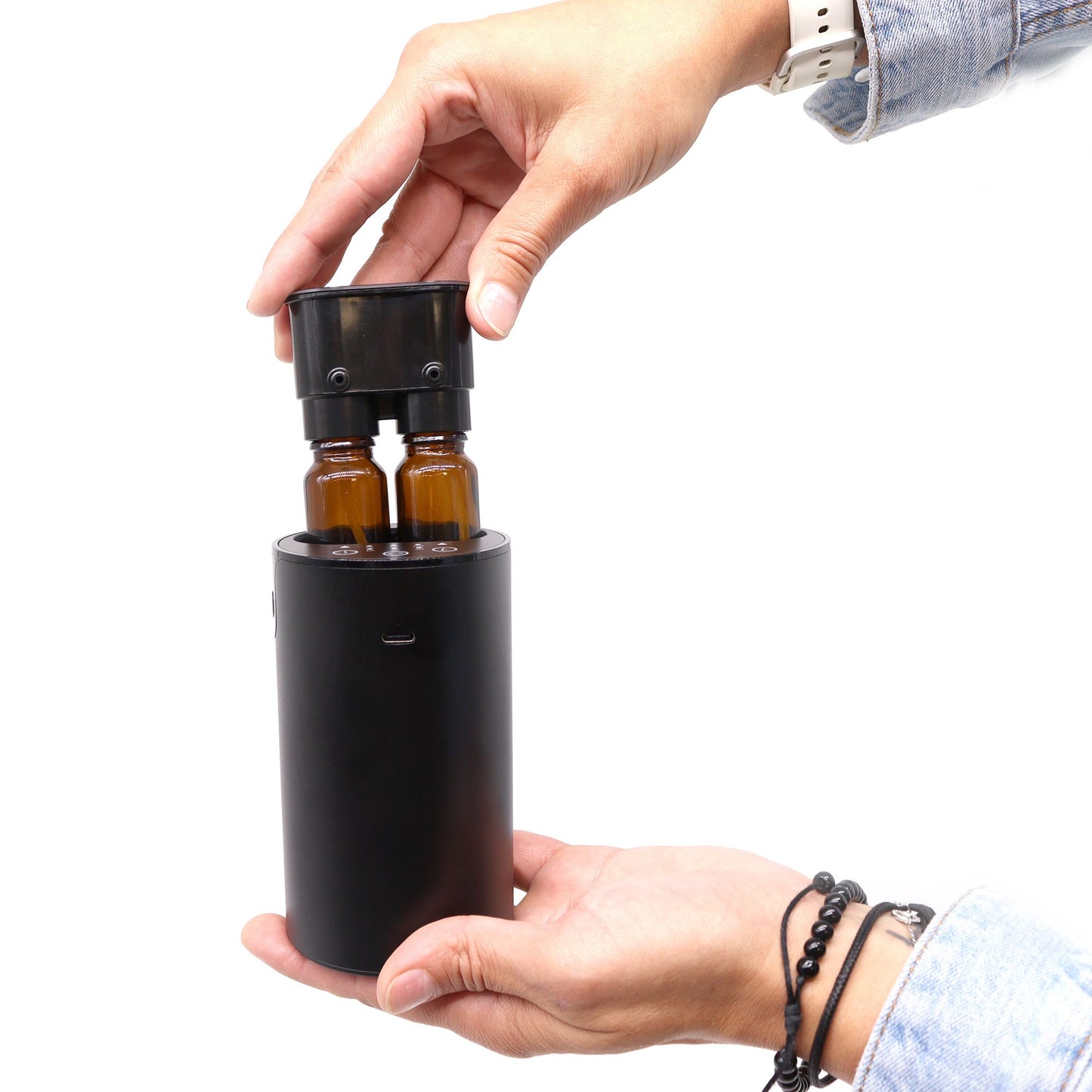 Nebulizador doble (conmutable) de aceites esenciales sin agua - USB a C