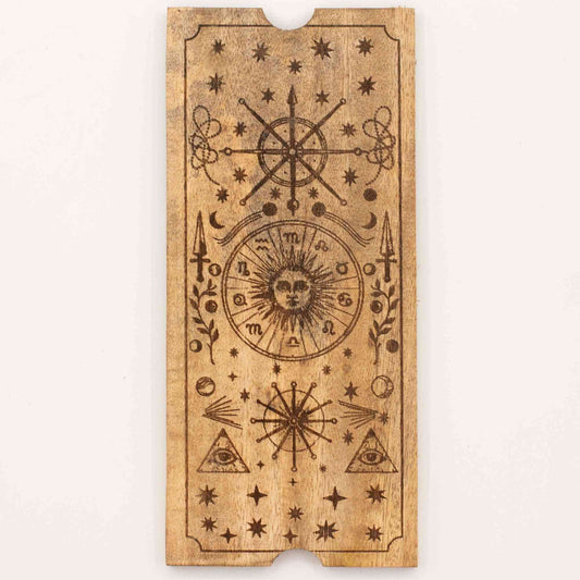 Caja de tarot de cuatro compartimentos con soporte para cartas. - Almacenamiento de cartas del Tarot y cajas de lectura, Arti