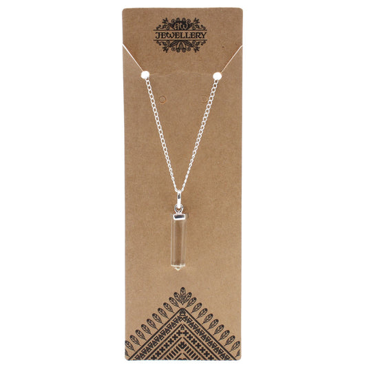 Classic Gemstone Point Pendant - Rock Quartz