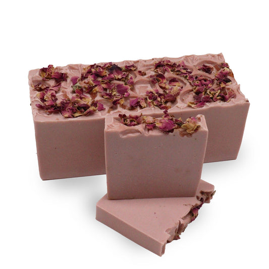 Barra de Jabon - Rosa y Vainilla - Jabones Hechos a Mano