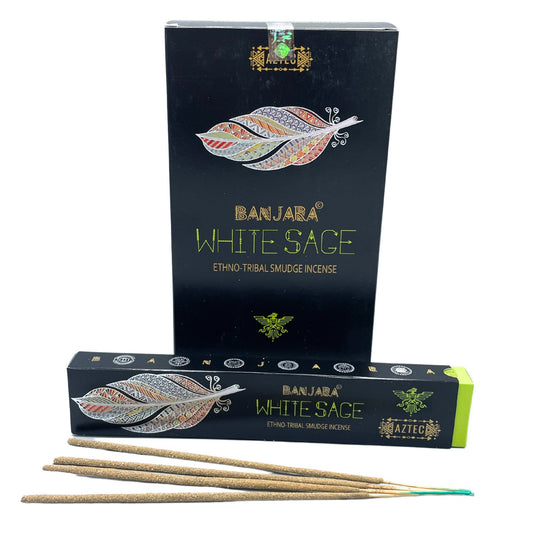 Incienso Banjara Tribal Smudge - Salvia Blanca - Incienso Banjara Tribal Smudge