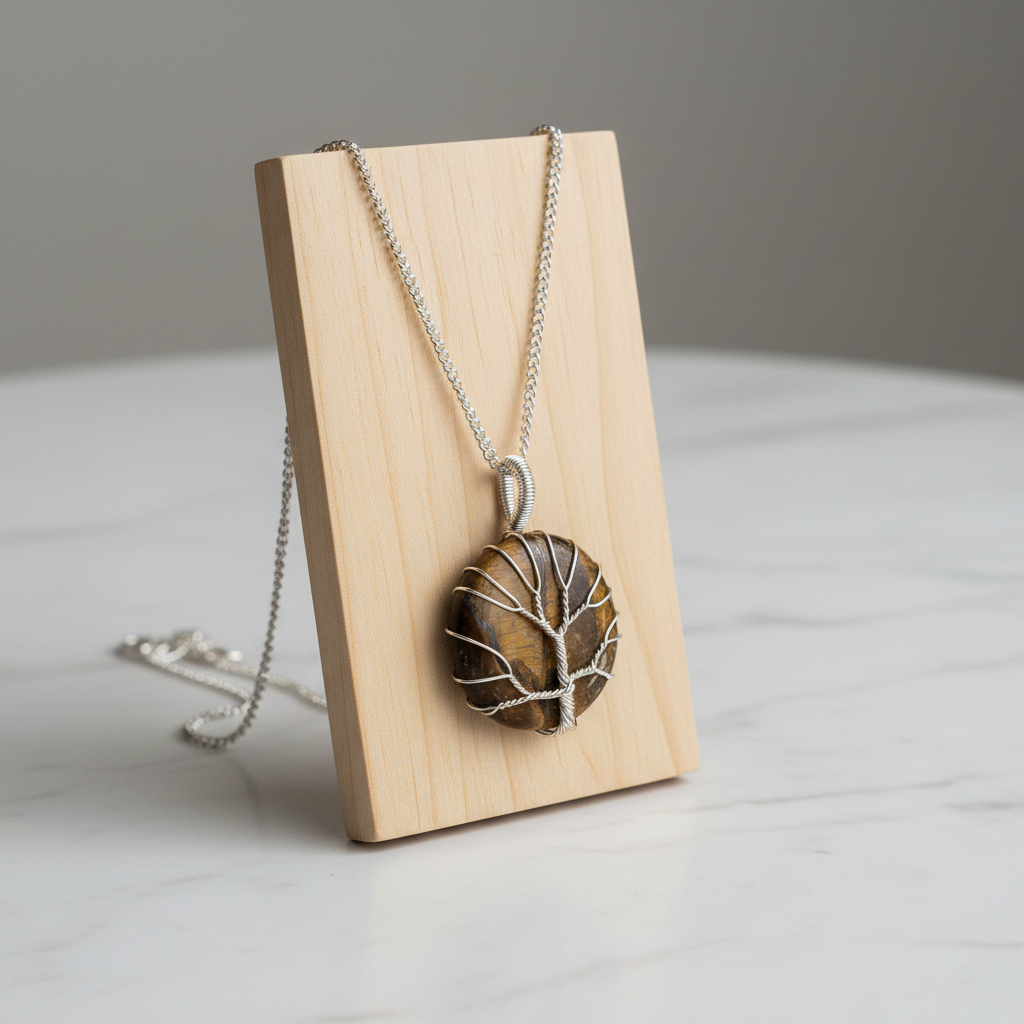 Collar Árbol de la Vida - Ojo de Tigre