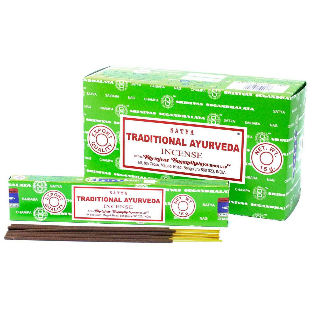 Varillas de Incienso Satya 15gm - Tr.Ayurveda - Artisan Product Handmade Made In India | El Bazar de Tizar