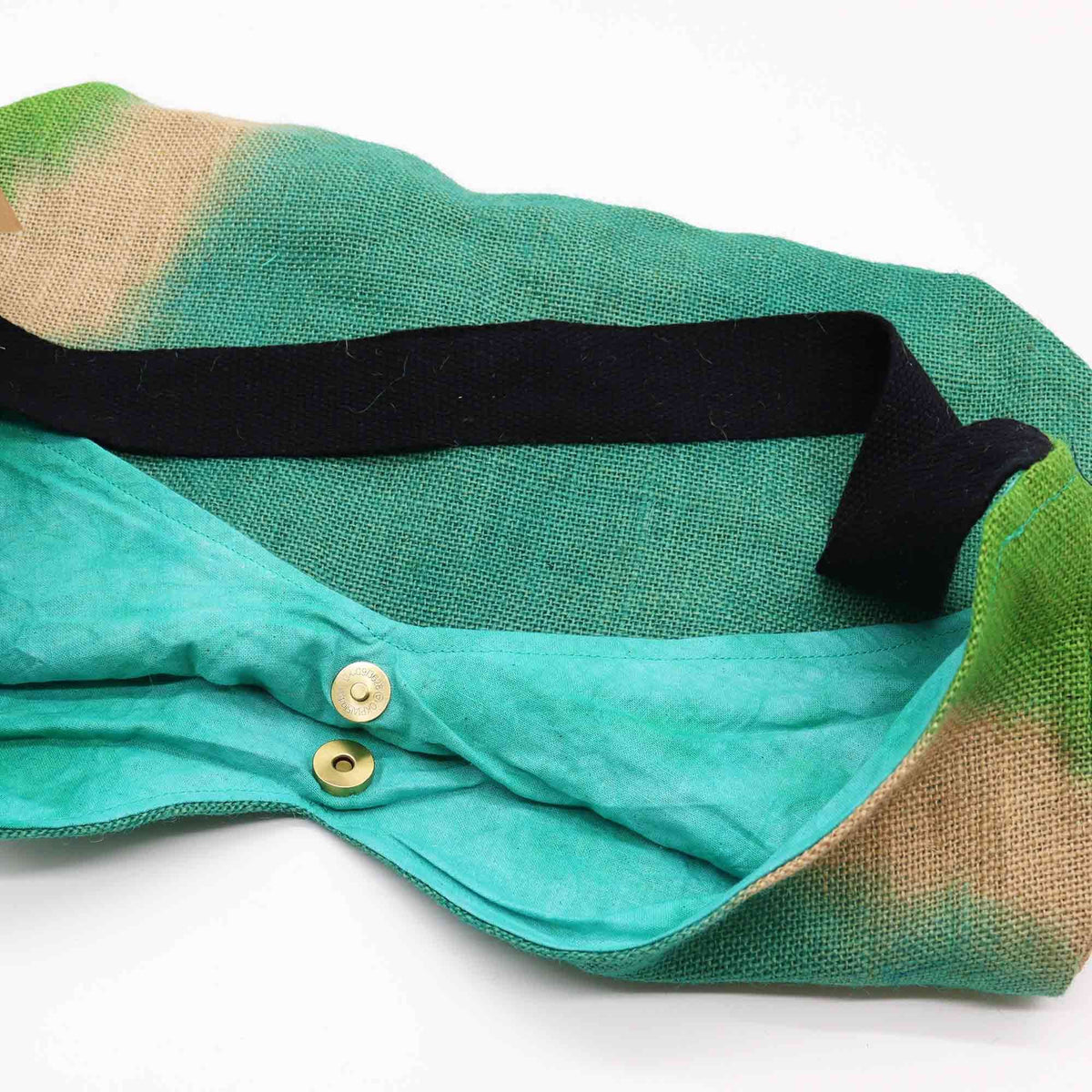 Bolso de hombro - Verde azulado - Bolso de Hombro de Tela Suave