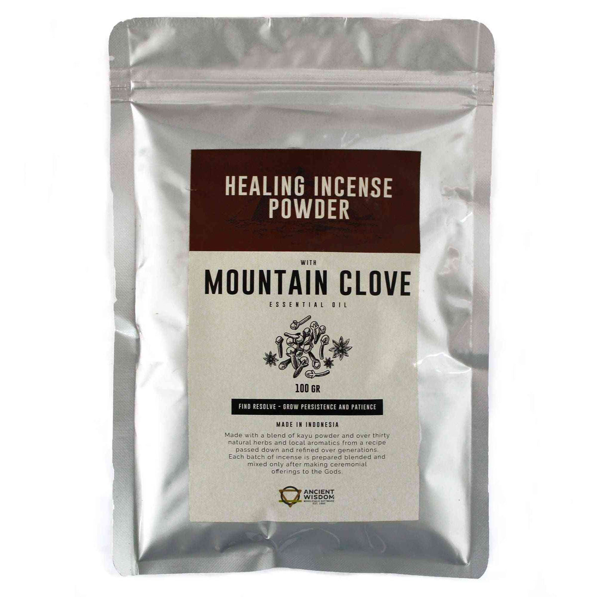Healing Incense Powder - Mountain Clove 100gm - Polvo de incienso curativo | El Bazar de Tizar
