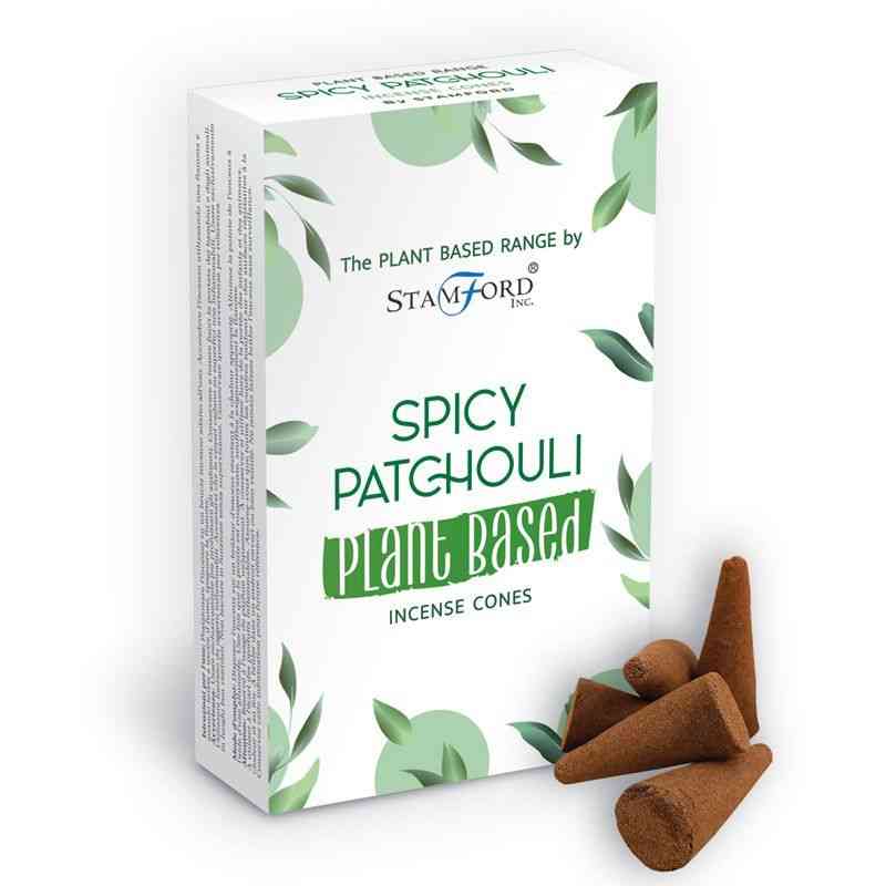 Conos de Incienso a Base de Plantas - Pachuli Picante - Conos de incienso Stamford Premium a base de plantas | El Bazar de Ti
