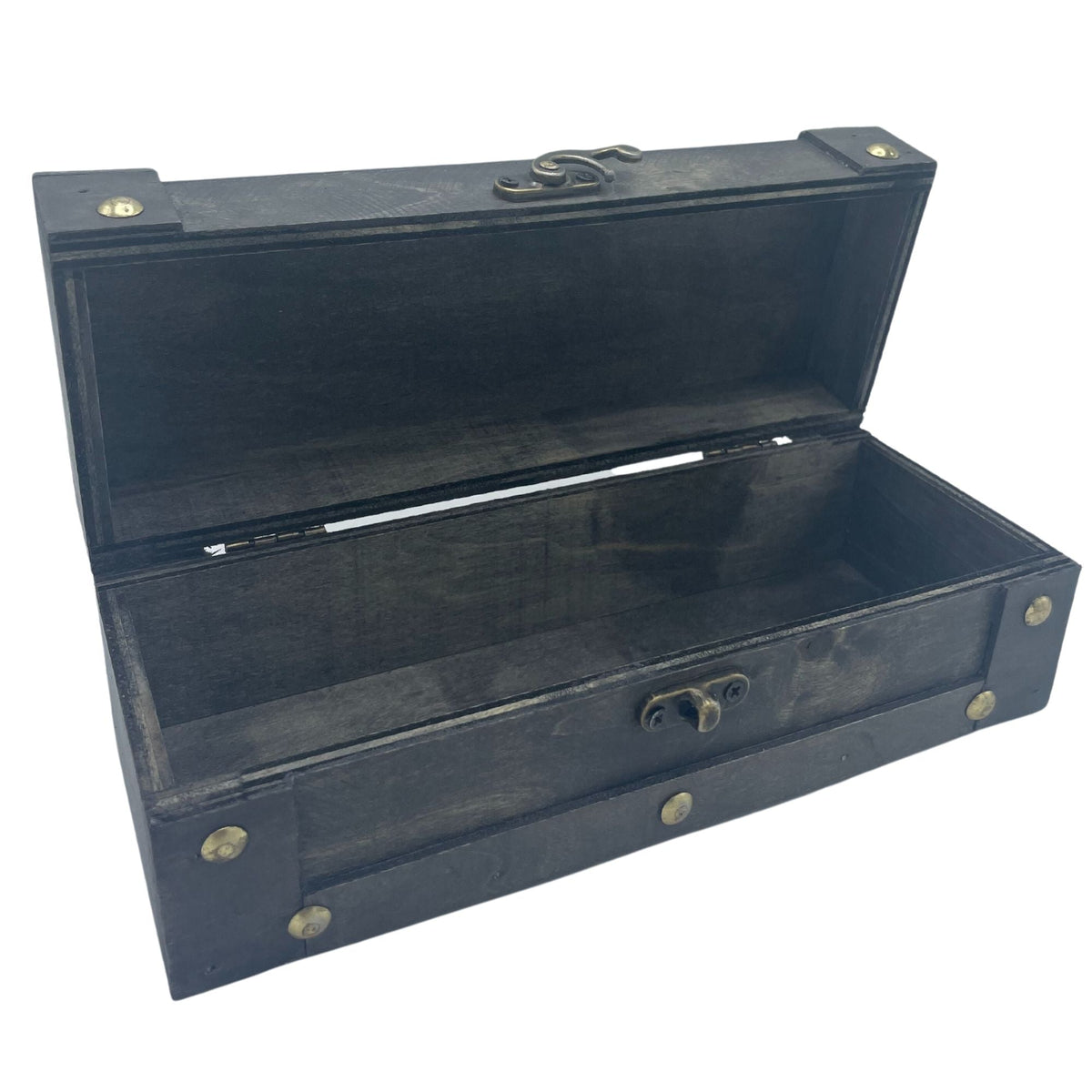 Baúl De Té Largo - Gris - Cajas Vintage