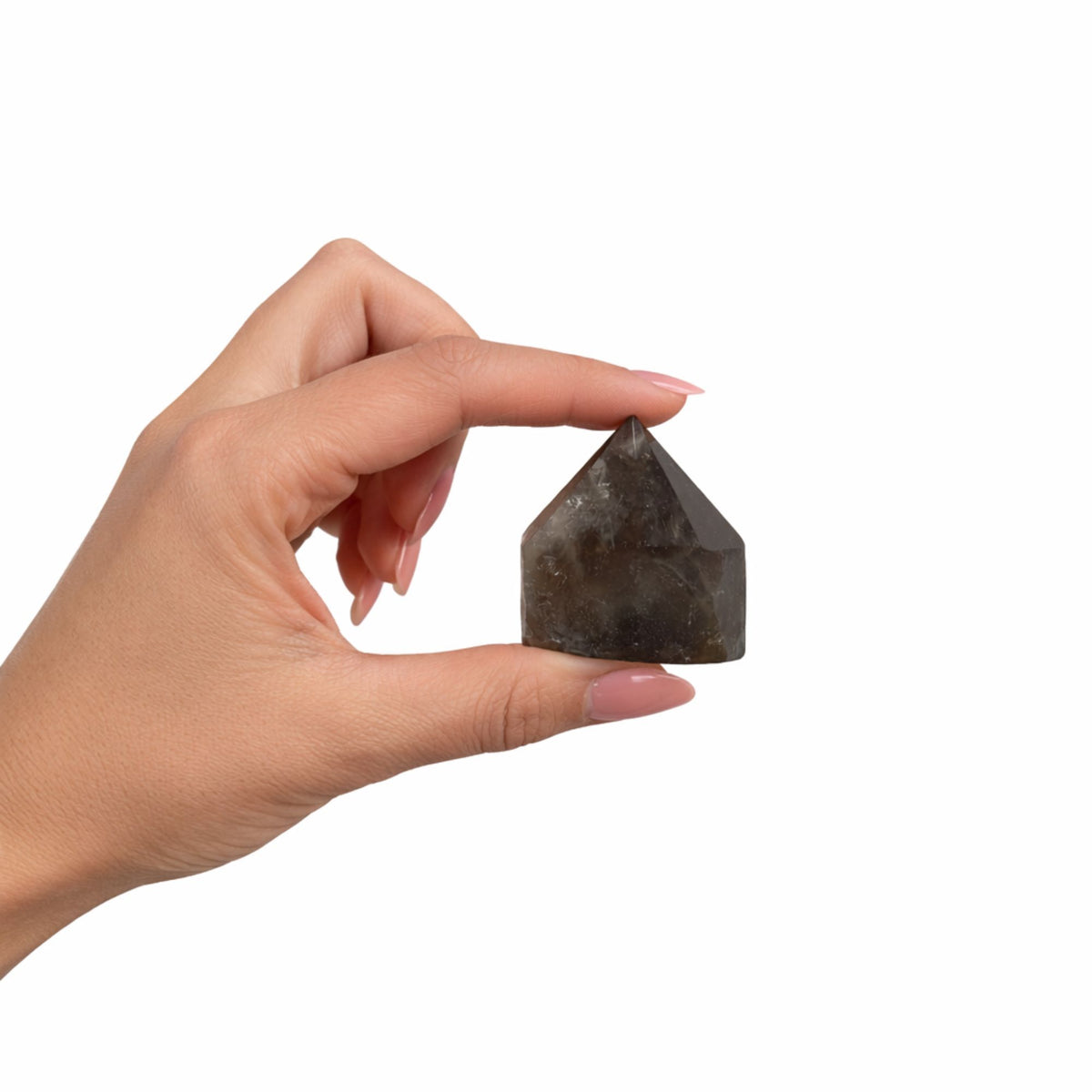 Puntas pulidas superiores de piedra preciosa - Cuarzo ahumado (aproximadamente 5-6 piezas)