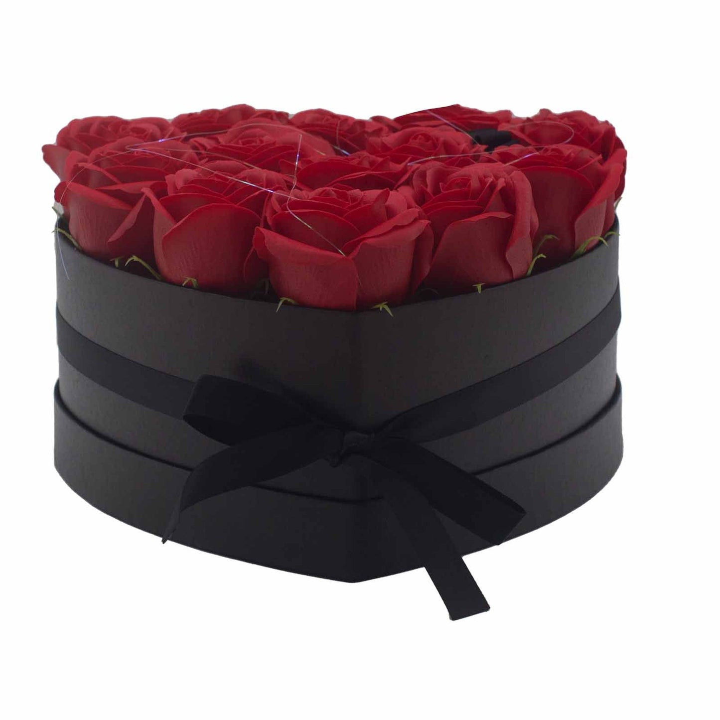 Caja de Regalo - Rosas de Jabón · 13 ud Rojo Corazón