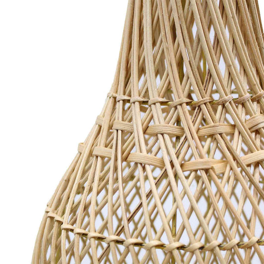 Lampara de Mesa de Ratán - Natural - Artisan Product | El Bazar de Tizar