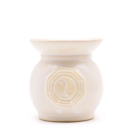 Brûle-parfum rustique classique - Yin Yang (Couleurs assorties)