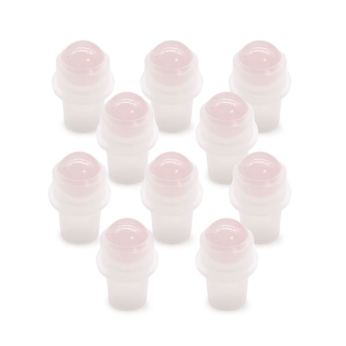 Punta de rodillo de piedras preciosas para botella de 5 ml - Cuarzo rosa | Botellas Roll-on con gemas 10ml | El Bazar de Tiza