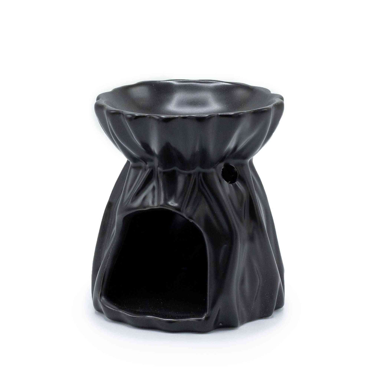 Quemador de Aceite Geométrico - Negro - Quemadores de Aceite Florales y en Forma de Caldero | El Bazar de Tizar