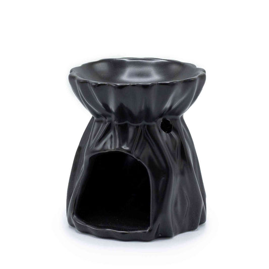 Quemador de Aceite Geométrico - Negro - Quemadores de Aceite Florales y en Forma de Caldero | El Bazar de Tizar