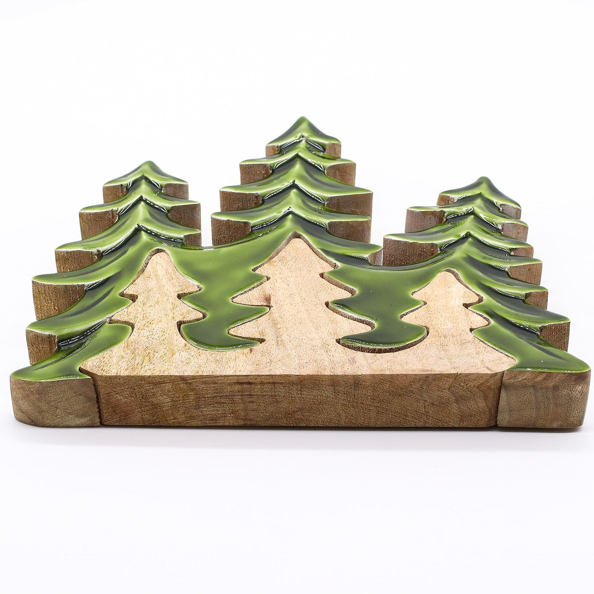 Lost in the Woods - Three Trees 3D Wooden Decoration - 20x23 cm