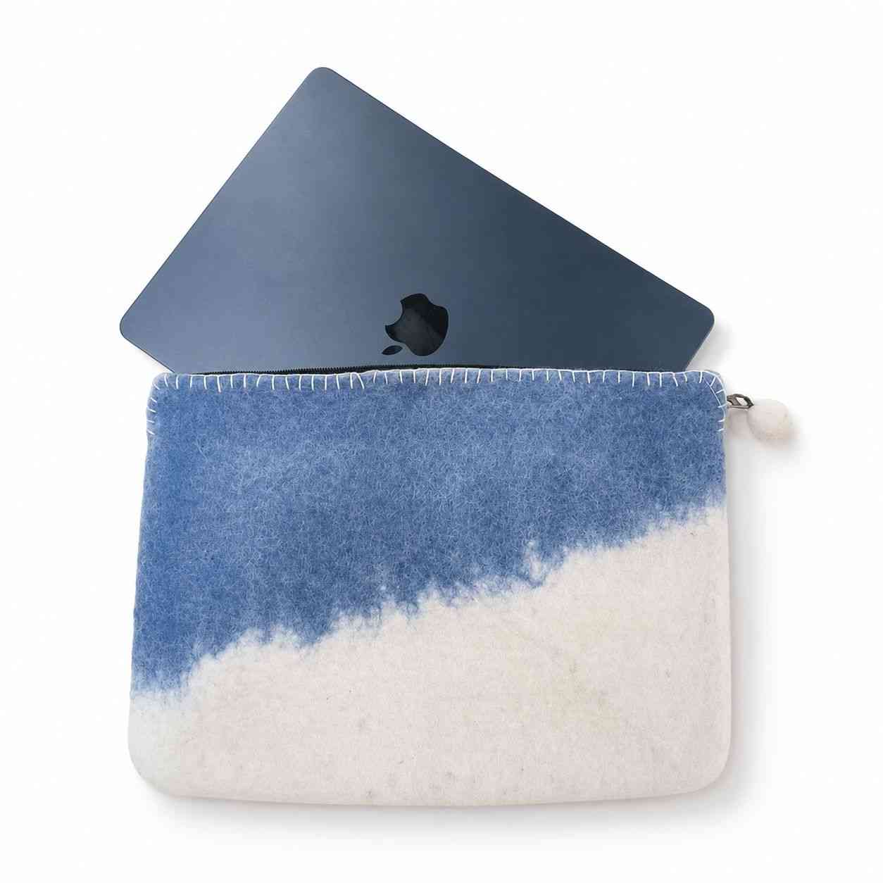 Funda de fieltro para portátil (hasta 14") - Horizonte Azul
