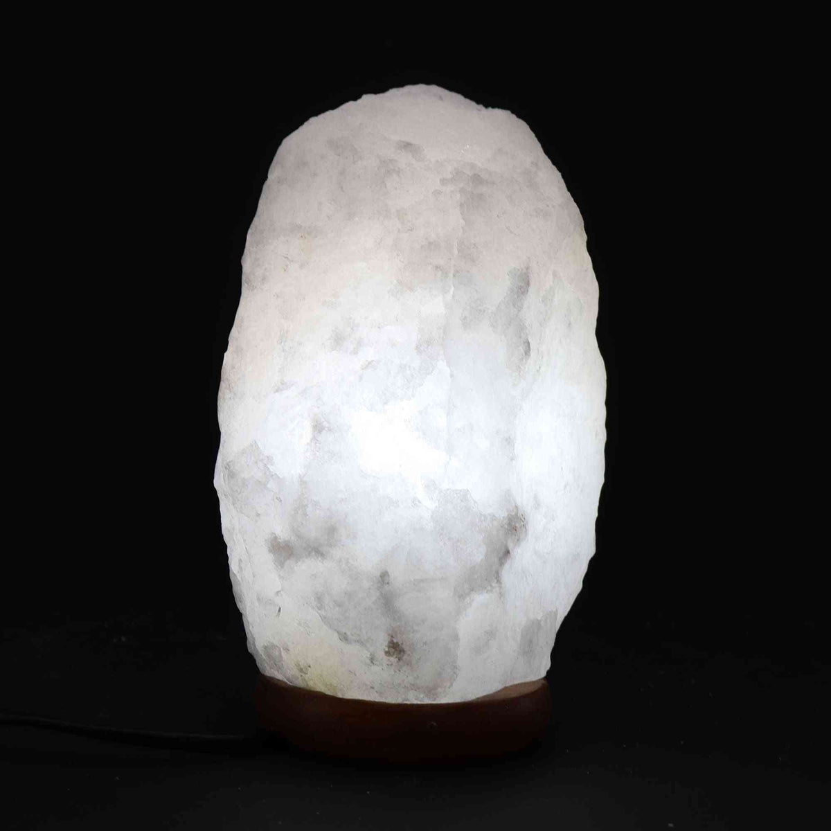 Lámpara de Sal del Himalaya de Cristal de Roca - & Base apx 3-5kg - Artisan Product Ethically Sourced Handmade | El Bazar de
