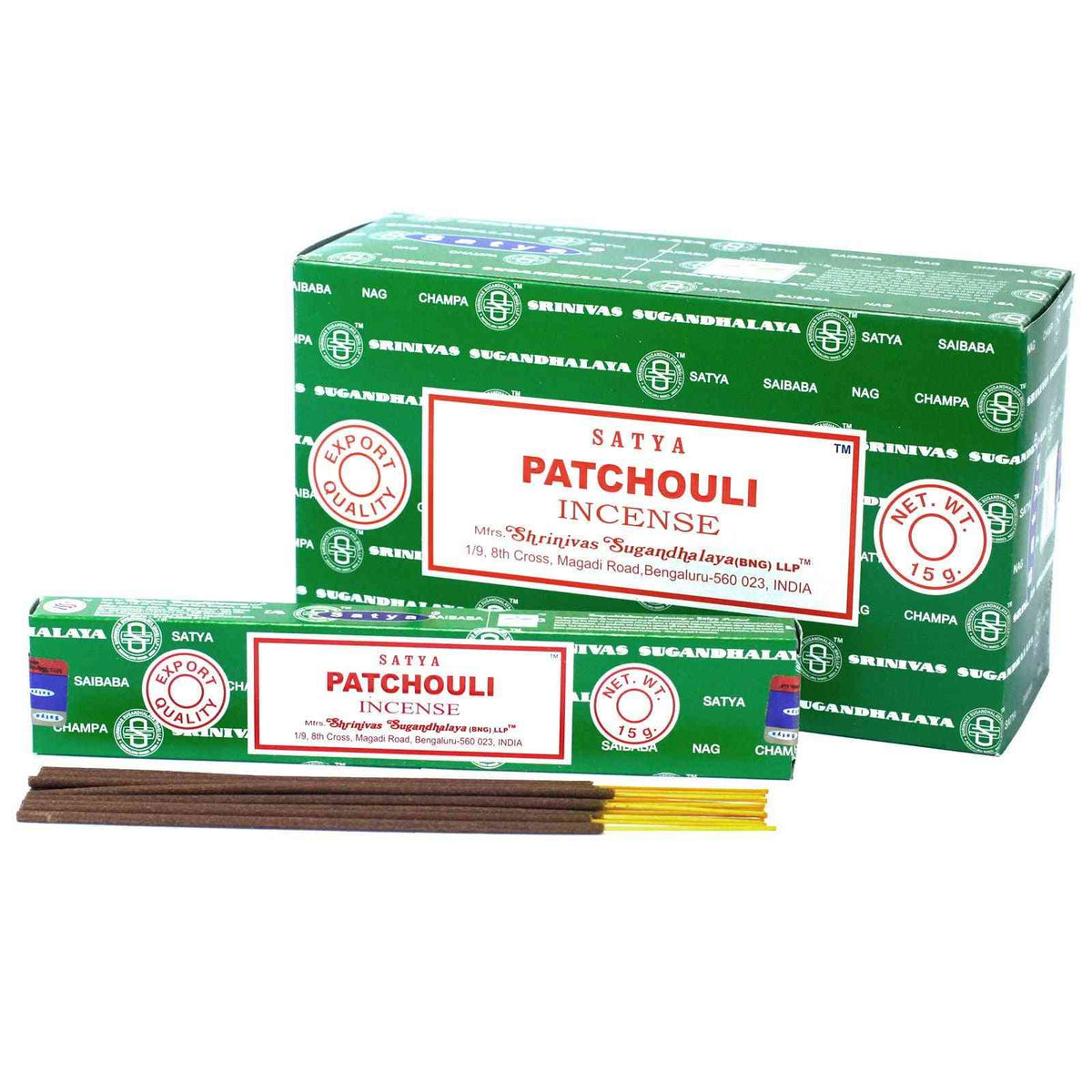 Varillas de Incienso Satya 15gm - Patchouli - Artisan Product Handmade Made In India | El Bazar de Tizar