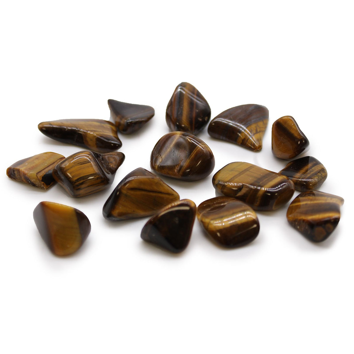 Tumble Stone - Ojo de tigre dorado M