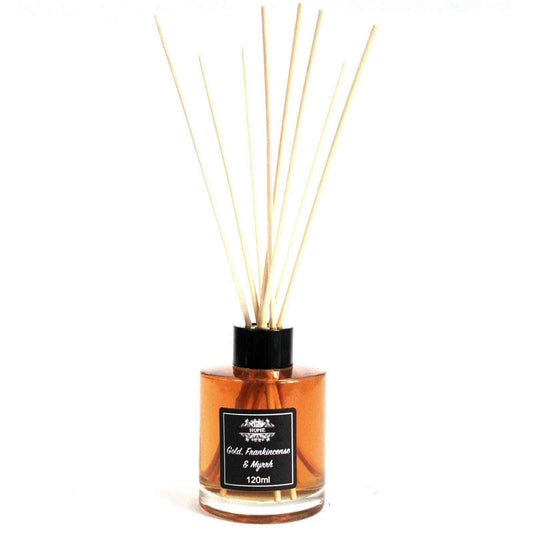 Difusor aromático 120ml - oro, incienso y mirra | Difusor aromático 120ml | El Bazar de Tizar
