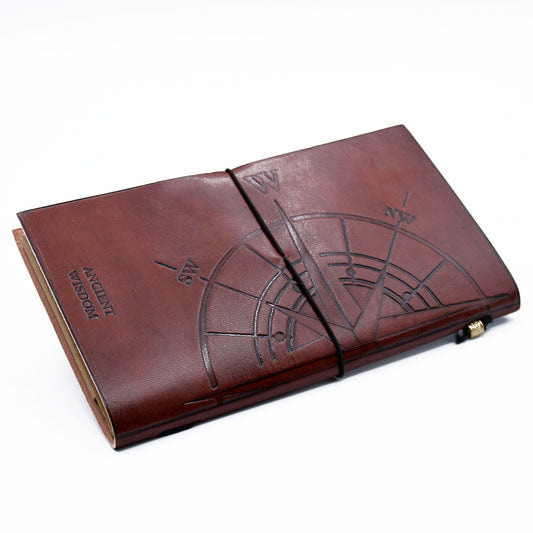 Carnet de Cuir - Travel the World - Marron (80 pages)