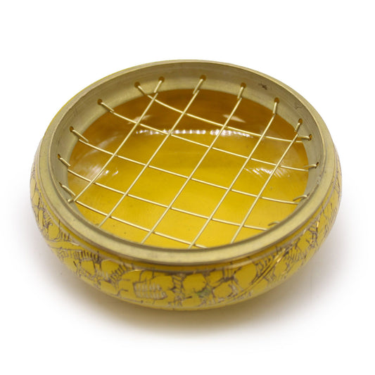 Cuenco de Incienso de carbón Chakra - Plexo Solar - Cuenco de Incienso de Carbón Chakras