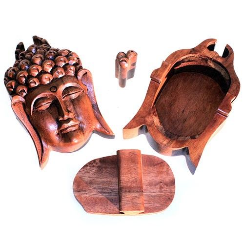 Caja mágica de Bali - Cabeza de buda - Caja mágica de Bali