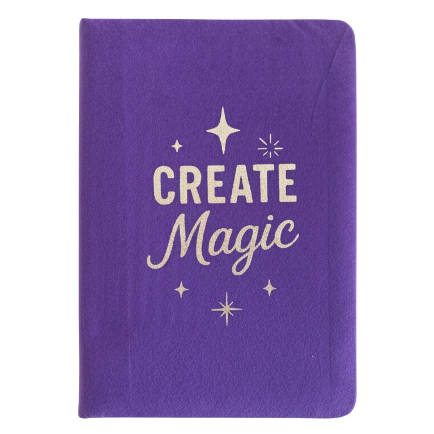 Cuaderno de terciopelo morado - 80 páginas - Crea magia