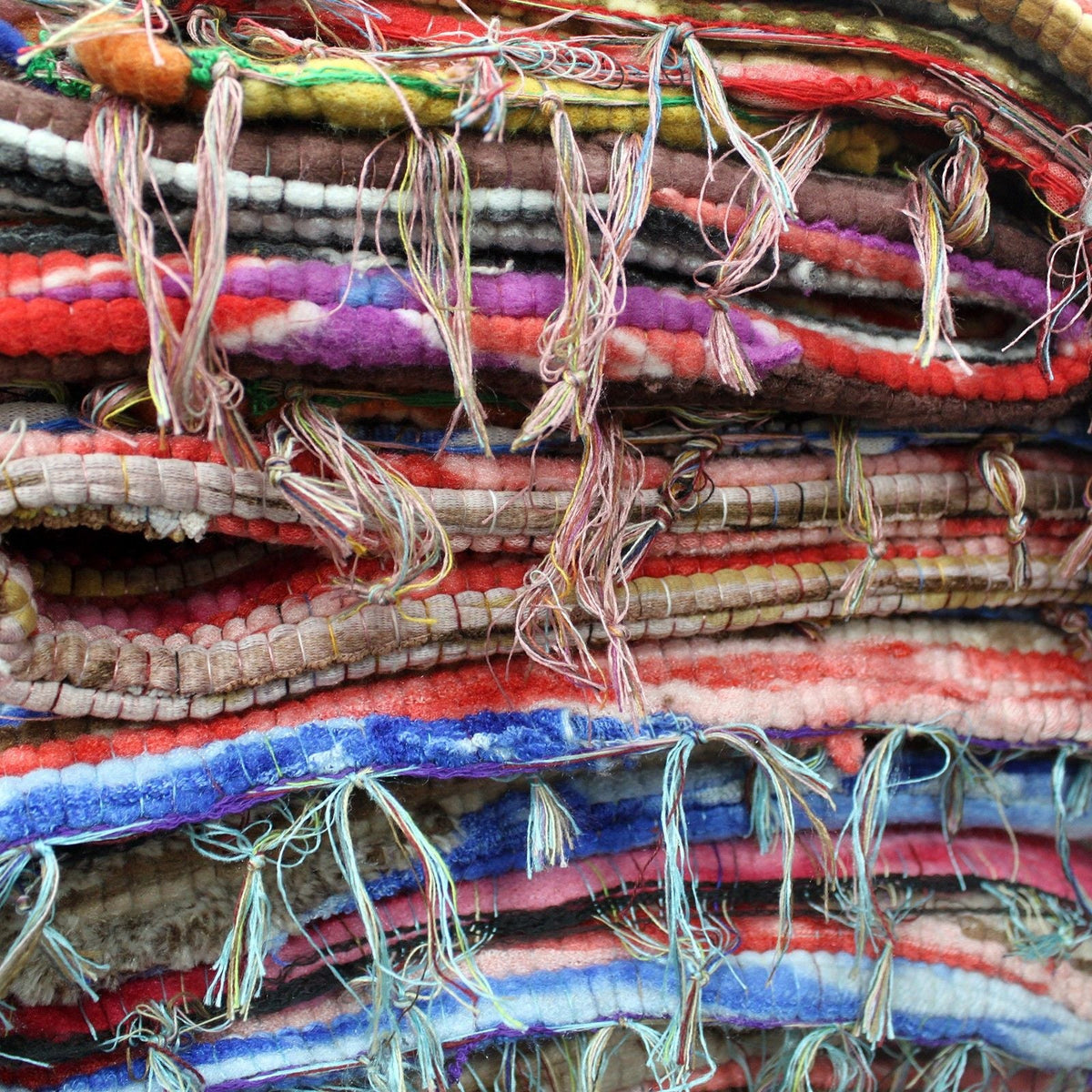 Alfombra pequeña de trapo - 50x90cm - Alfombras de trapo indias
