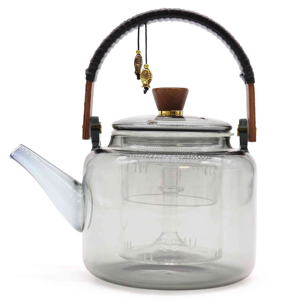 Tetera con Infusor de Vidrio - Con Sistema de Vapor Carbón - 1000ml - Tetera de vidrio | El Bazar de Tizar