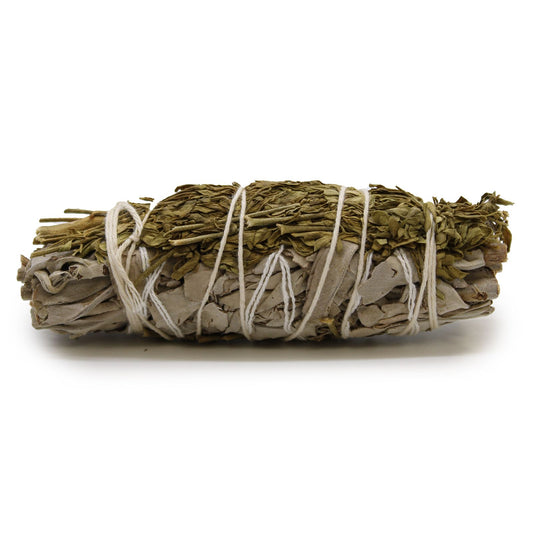 Atado de Hierba - Salvia Blanca y Ruda 10cm - Atados de Smudge – Envuelto individualmente