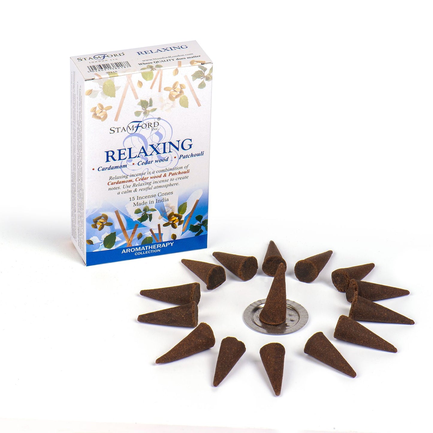 Conos Relax - Incienso Stamford Premium Conos | El Bazar de Tizar