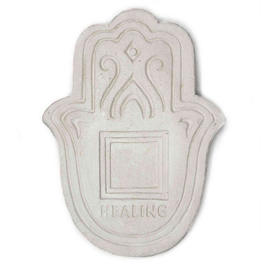 Plato de Incienso Curativo - Piedra Blanca - Placa de Sanación para Incienso