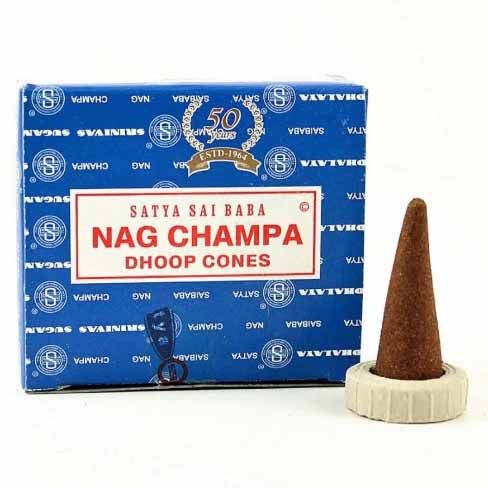 Incienso Nagchampa Dhoop Conos | Nag Champa incienso | El Bazar de Tizar