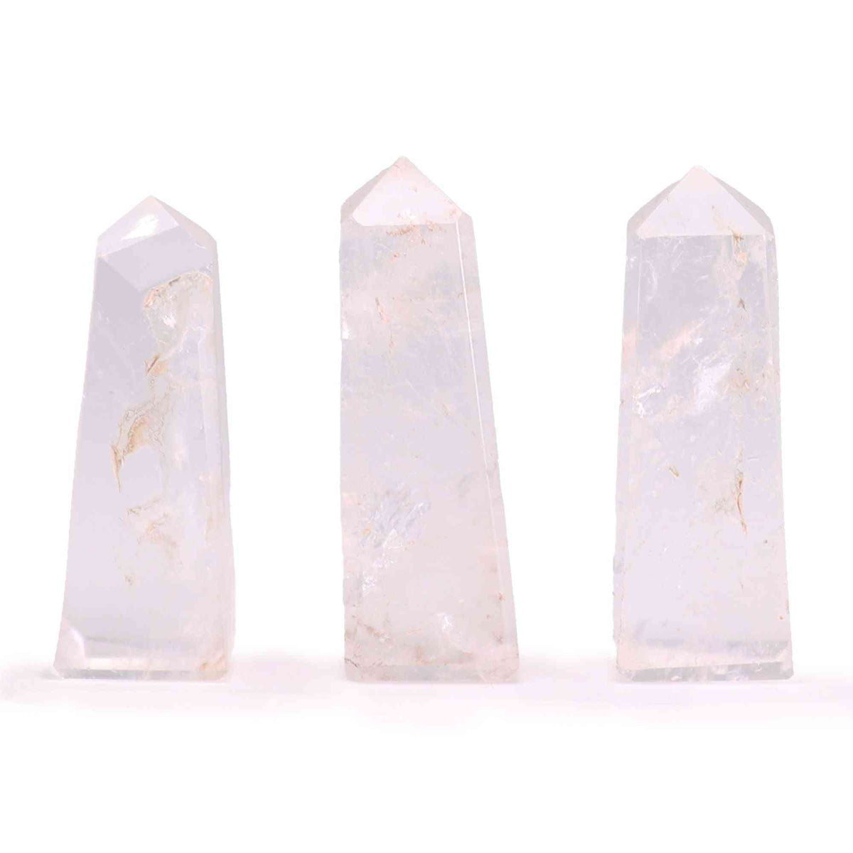 Puntas de obelisco de piedra preciosa aprox. 5 cm - Cuarzo claro - Puntas del Obelisco de Piedras Preciosas