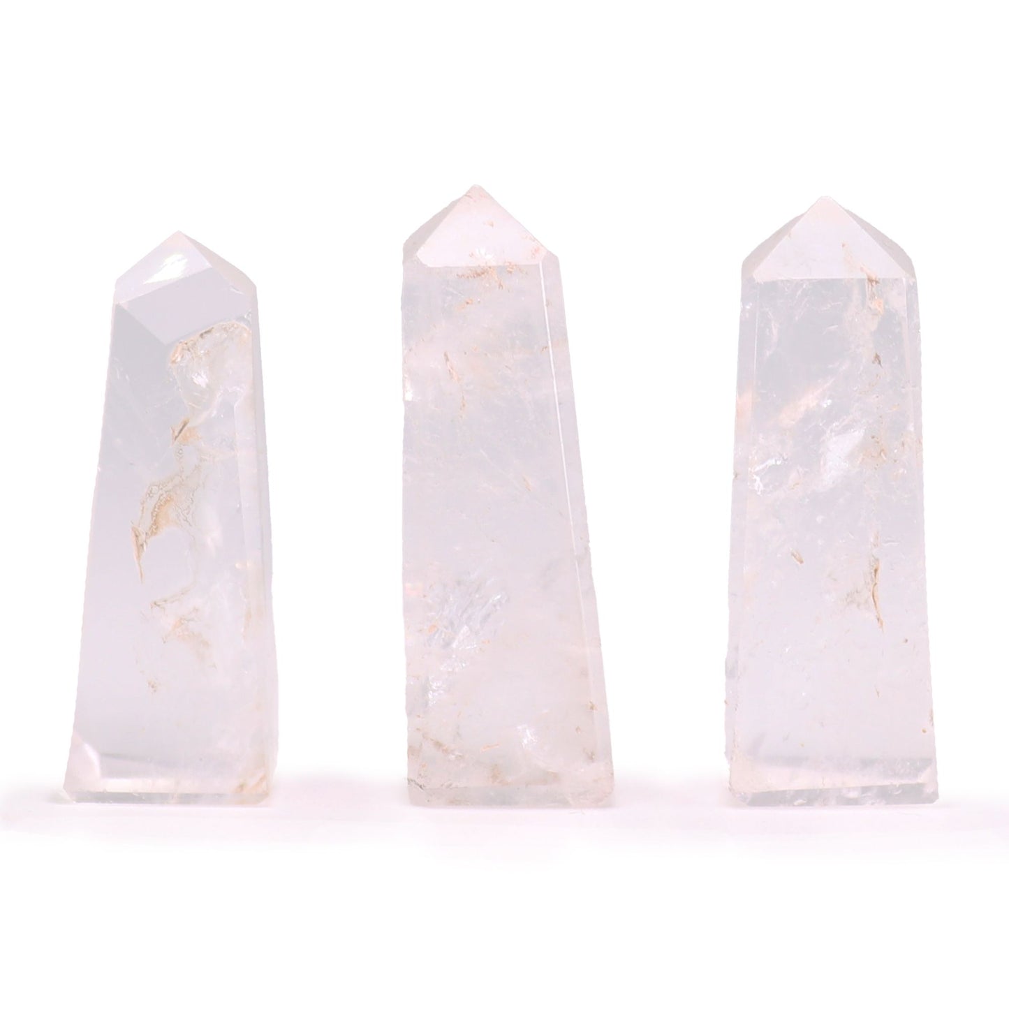 Puntas de obelisco de piedra preciosa aprox. 5 cm - Cuarzo claro - Puntas del Obelisco de Piedras Preciosas