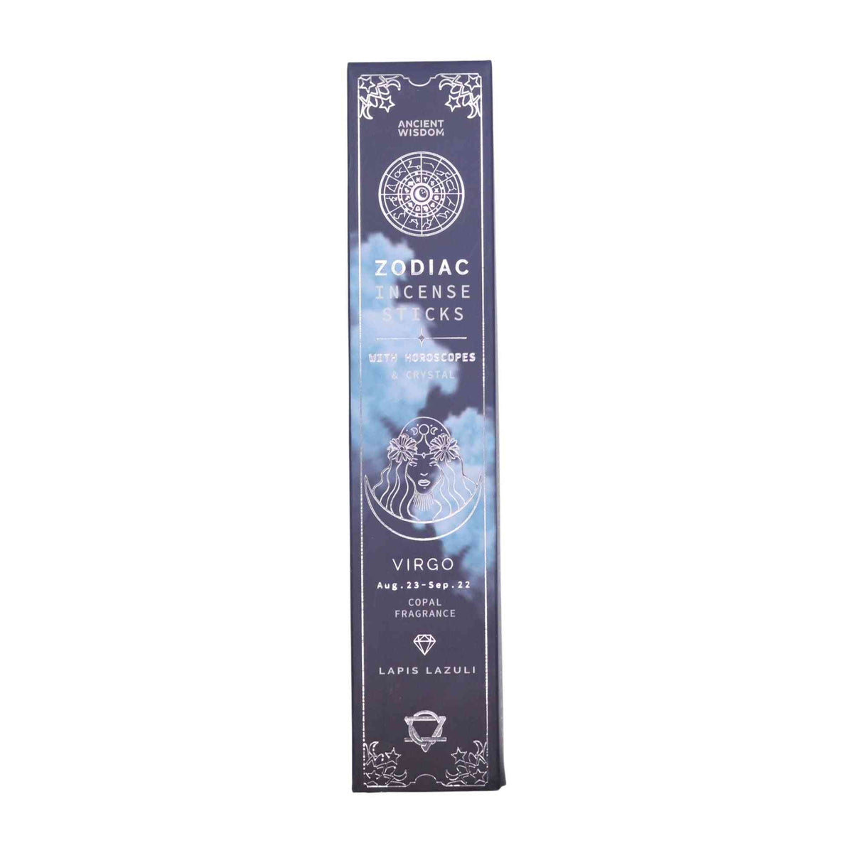 Copal Zodíaco Piedra preciosa Cristal Incienso - Virgo - Incienso Zodiacal con Cristales | El Bazar de Tizar