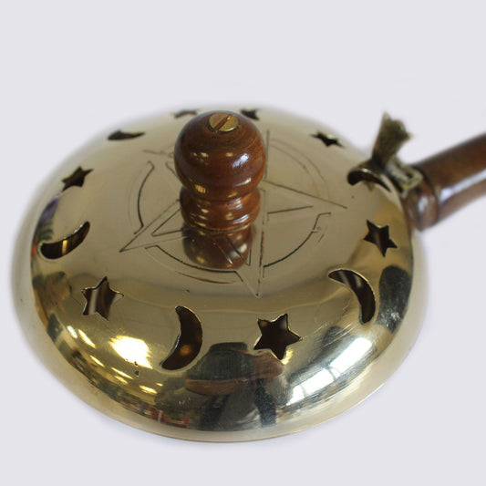 Mayordomo del Incienso Pentagrama - Quemadores de incienso de latón tradicionales, Artisan Product