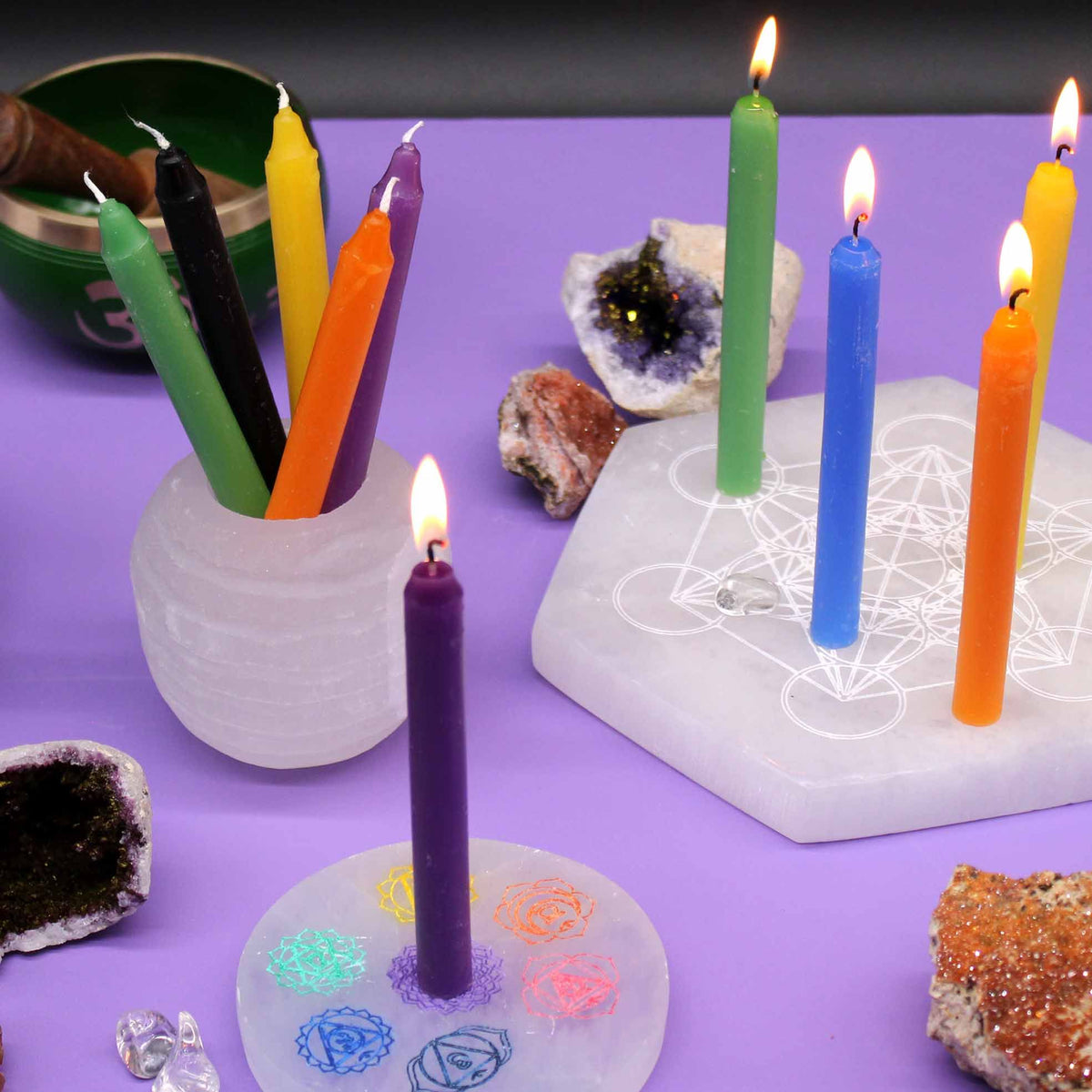 Conjunto de 10 velas - Sanación