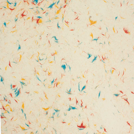 A4 - Papel artesanal Lokta (paquete de 20 hojas) - Algodón floral mixto - Handmade Lokta Paper Sheets