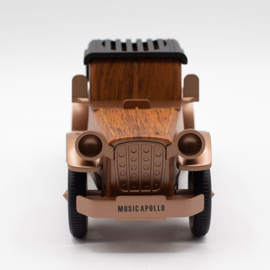 Altavoz clásico para coche vintage y soporte para teléfono - Bluetooth - 5 vatios - Altavoces Bluetooth, 5w