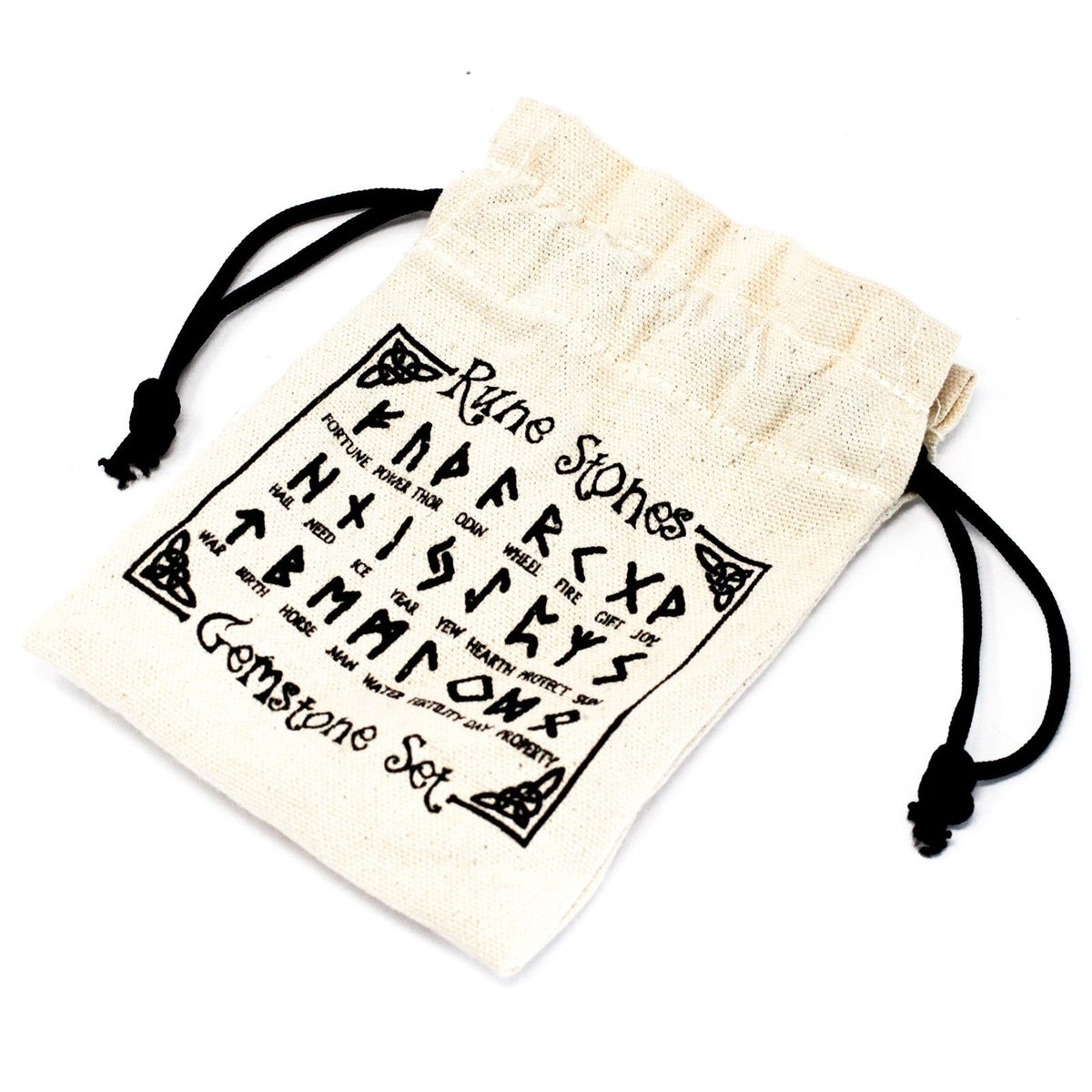 Juego de Runa de la India en bolsas - Cristal
