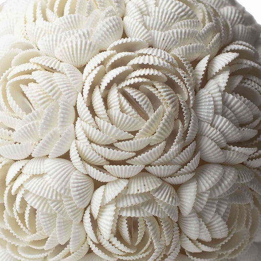 Lámpara Boho Sea Shell - Rosa Ovalada - 15cm - Lámpara Boho