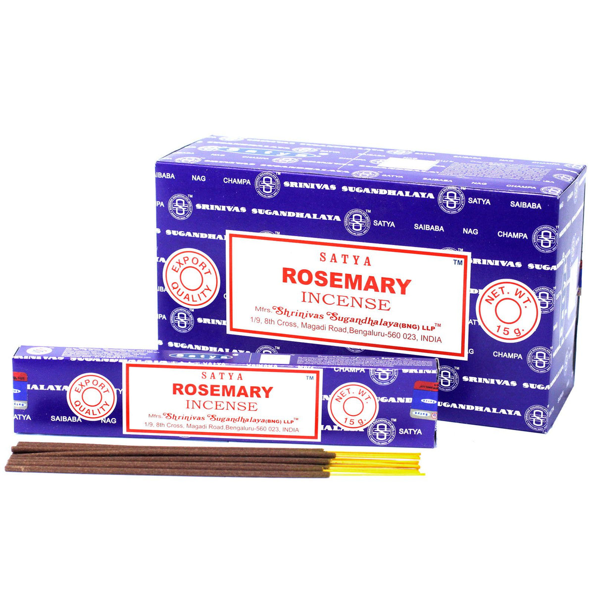 Varillas de Incienso Satya 15gm - Romero - Artisan Product Handmade Made In India | El Bazar de Tizar