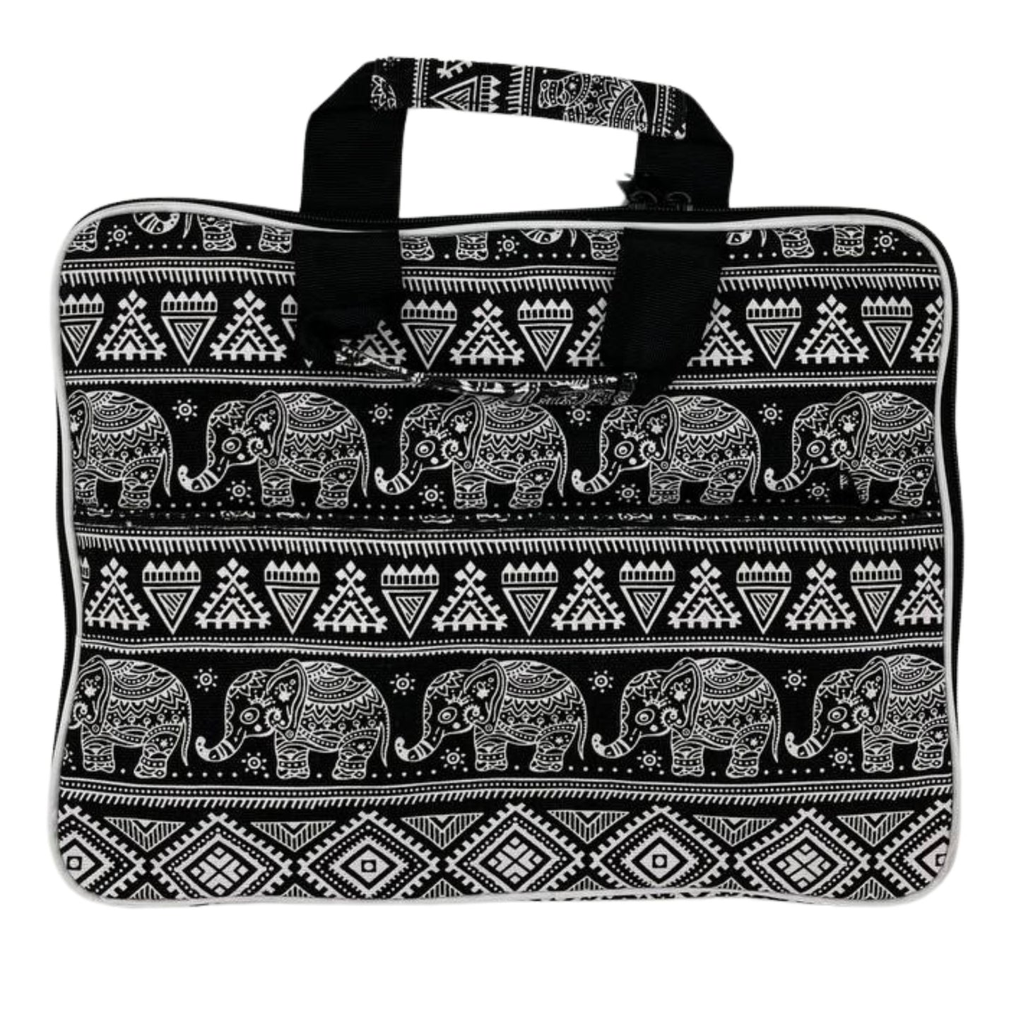 Bolsa acolchada para portátil (Elepants Motiff) 33x24x3cm