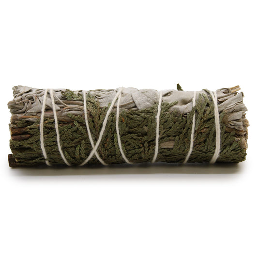 Atado de Hierba - Salvia Blanca y Cedro 10cm - Atados de Smudge – Envuelto individualmente
