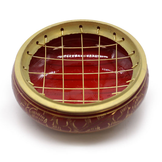 Cuenco de Incienso de carbón Chakra - Raíz - Cuenco de Incienso de Carbón Chakras