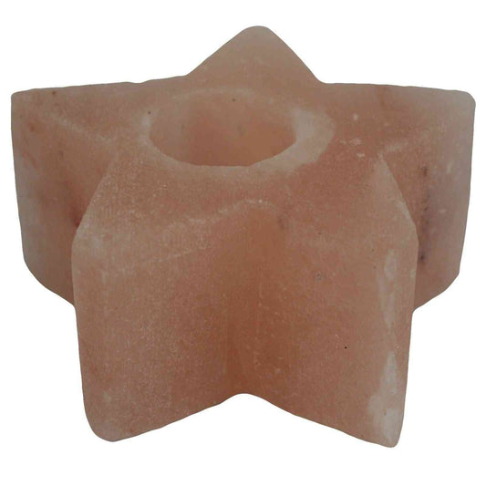 Soporte de vela - Estrella - Lámparas de Sal del Himalaya | El Bazar de Tizar